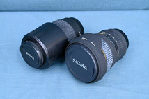 IO2520 マニア所蔵品 長期保管品 シグマ レンズ ズーム SIGMA 24-70mm F2.8 DG◆70-300mm F4 5.6 DL_画像1