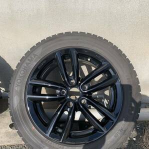 MAK オクスフォード OXFORD 16インチ 7J+52 5H PCD112 グロスブラック ヨコハマ iG50PLUS 205/55R16 MINI タイヤホイール ４本セットの画像4