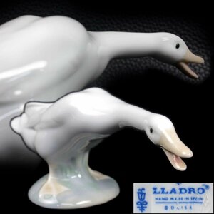 LLADRO リヤドロ フィギュリン あひる 全高68mm スペイン製 ハンドメイド 陶器人形