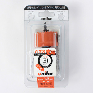 [未使用品] unika ユニカ H.S.S. ハイスホールソー充電 HSSJ-31 六角軸タイプ