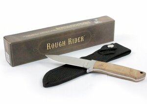 ラフライダー ROUGH RIDER ハンティングナイフ RR176 ステンレス 全長約208mm アウトドアナイフ キャンプ用品 ナイロンシース付き