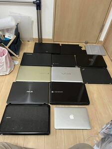 ジャンク ノートパソコン まとめ売り 13台セット Apple 富士通 SONY ASUS ONKYO lenovo DELL dynabook