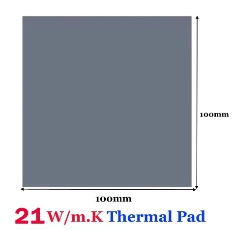 【検証済み】21W/mK サーマルパッド 1枚 10cm x 10cm x 0.5mm厚　冷却シート　熱伝導シート SSD CPU GPU ノートPC等 冷却用 放熱