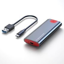 【新品 送料230円】ネジ不要 10Gbps SSD NVMe 外付けケース エンクロージャー USB3.1 Gen2(USB3.2 Gen2) C to A_画像1