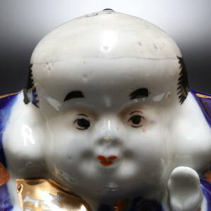 M 時代物 陶磁器製 福助 人形の画像6