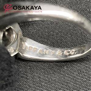 中古 Tiffany&Co. ハートリボン リング 925 750 シルバー ゴールド 11号 女性用 レディース シンプル 【クリックポスト便】の画像7