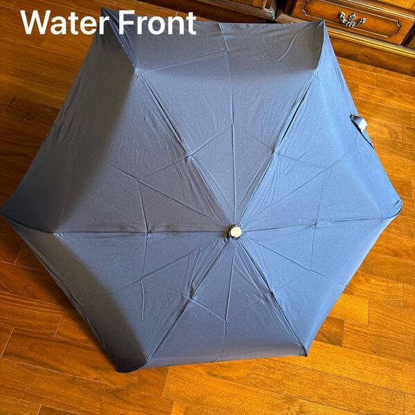 Water Front 折りたたみ傘 紺 ネイビー 雨傘