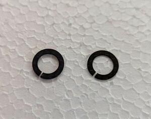 ドライカーボン製/ ヘッドシェル・ワッシャー/炭素繊維/1.0mm＋0.5mm/2枚セット