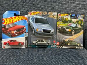 ホットウィール Hot Wheels 3台　メルセデス ベンツ 500 E 190E 2.5-16 560 SEC AMG