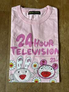 未使用品 村上隆 Kai Kai ki ki 24時間テレビ コラボ Tシャツ Takashi Murakami Doraemon shirt TRAVIS嵐 ピンク カイカイキキ BABYMETAL 