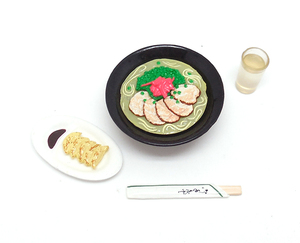 ○リーメント ファミレス 02.とんこつラーメン ぷちサンプル ミニチュア 食品サンプル