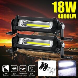 LED working light working light 12V/24V combined use MINI CO bush bar spot lamp bike motorcycle floodlight headlights lighting truck 2 piece set GZD11