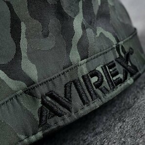 正規品 AVIREX ワークキャップ 帽子 メンズ 大きいサイズ 大きめ アビレックス ミリタリー 14787700-36ARMY 迷彩の画像3