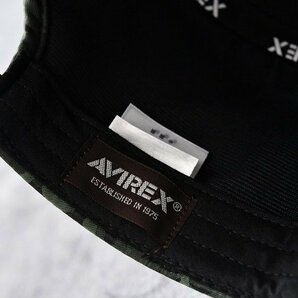 正規品 AVIREX ワークキャップ 帽子 メンズ 大きいサイズ 大きめ アビレックス ミリタリー 14787700-36ARMY 迷彩の画像7