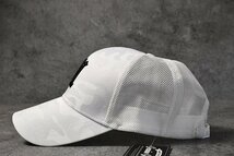 大きいサイズ キャップ メッシュキャップ 帽子 メンズ 野球帽 迷彩 カモフラ 刺繍 7987401 ホワイトシャードカモ 新品 1円 スタート_画像3