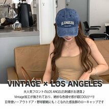 LA ロサンゼルス LOS ANGELESS キャップ 帽子 野球帽 アウトドア メンズ レディース 野球 ローキャップ 7987175 ネイビー 新品_画像2