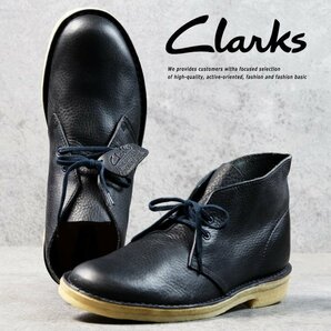クラークス Clarks メンズ 天然皮革 本革 レザー デザートブーツ DESERT BOOT シューズ 26112780 ネイビー UK7.5 25.5cm相当 / 新品の画像1