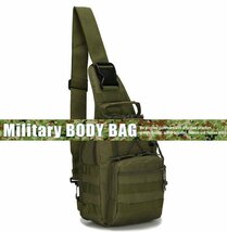 ボディバッグ バッグ ワンショルダー メンズ Military ミリタリー ボディーバッグ 7998661 オリーブ 新品 1円 スタート_画像2