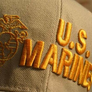 U.S.MARINES キャップ 帽子 メンズ 刺繍 7998816 9009978 I-3 BEIGE ベージュ 新品 1円 スタートの画像2