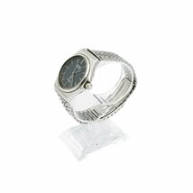 1円 SEIKO Silver wave セイコー シルバーウェーブ 7121-701A QZ クオーツ 3針 青 ブルー文字盤 SS 腕時計 ラウンド ブランド 216820240312_画像2