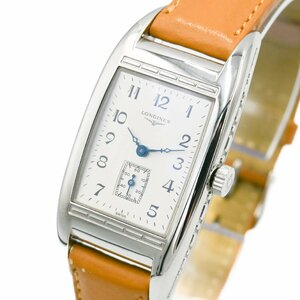 1円 稼働 美品 箱/保証書付 LONGINES ロンジン BelleArti ベッレアルティ L2.502.4 手巻き スモセコ 銀文字盤 SS 腕時計 249920240402