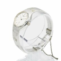 1円 SEIKO セイコー 43-7000 ラウンド レディースウォッチ QZ クオーツ 銀 シルバー文字盤 SS 女性用 腕時計 ブランドウォッチ280020240416_画像2