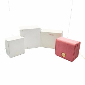 1円 OMEGA CASE オメガ ケース 時計用 空箱 BOX まとめ 4点 セット ウォッチケース 付属品 ブランド 大量 山売り 324720240416