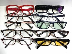 X4D053◆まとめ売り◆ オンデーズ Crapt T.G.C. など セル&メタル セル メガネ 眼鏡 メガネフレーム 10本セット