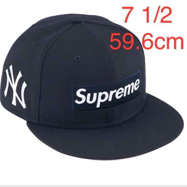 Supreme MLB Teams Box Logo New Era Navy 7 1/2 59.6cm キャップ