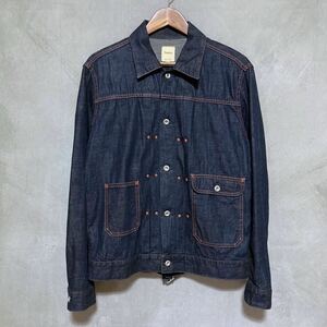 Sanca サンカ ライトオンス バックシンチ 2ND TYPE パッカリング デニムジャケット Gジャン size.2 (M) インディゴ 人気完売モデル