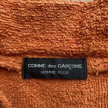 90's COMME des GARCONS HOMME PLUS コムデギャルソンオムプリュス AD1995 コットンパイル ハーフジップ Tシャツ size.なし オレンジ 希少_画像6