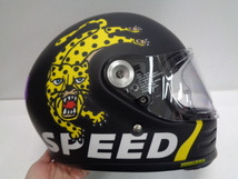 Lサイズ★SHOEI Glamster グラムスター CHEETAH CUSTOM CYCLES チーター フルフェイスヘルメット TC-5 (BLACK/YELLOW) マットカラー★_画像5