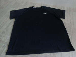 送料230円可★アンダーアーマー★4XL★大きめＴシャツティシャツ★UNDERARMOUR★濃紺ネイビー③