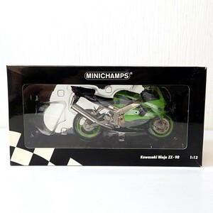 キ25【80】1円～ ミニチャンプス 1/12 カワサキ Kawasaki ニンジャ Ninja ZX-9R グリーン /ミニカー バイク オートバイ 模型