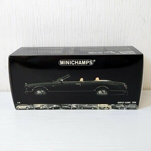 ケ15【80】1円～ ミニチャンプス MINICHAMPS 1/18 ミニカー ベントレー アズール Bentley Azure 2006 Black ブラック