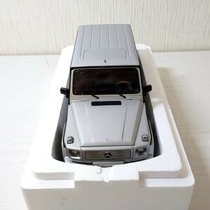 サ8【80】1円～ AUTOart オートアートミレニアム 1/18 ミニカー メルセデスベンツ Mercedes Benz G-Wagon シルバーの画像4