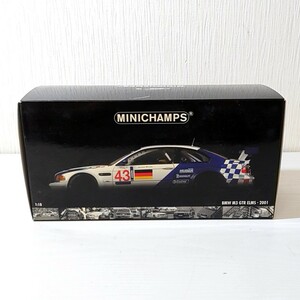 サ1【80】1円～ ミニチャンプス Minichamps 1/18 ミニカー BMW M3 GTR ELMS 2001