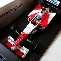 タ24【100】1円～ ミニチャンプス 1/18 ミニカー トヨタ Toyota TF102 M.Salo Panasonic レッド×ホワイト_画像3