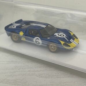 レク6【60】1円～ メイクアップ アイドロン 1/43 フォード GT40 Mk.2 ホ－ルマン・ムーディ 1966 ルマン #6 M.アンドレッティ/L.ビアンキの画像6