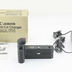 ◆難あり◆キャノン Canon AE MOTOR DRIVE FN + Ni-Cd PACK FN + Ni-Cd Charger MA/FNの画像1