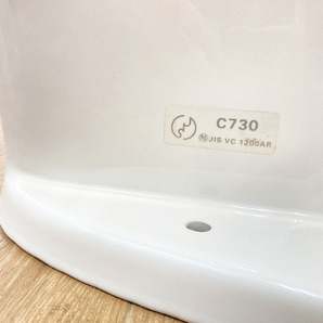 【美品】TOTO トイレ 洋式便器 (床下排水) 「C730」 タンク「S731B」 一式セット #SC1(パステルアイボリー) 大阪市内 直接引き取り可☆ 56の画像4