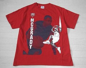 adidas McGRADY Tシャツ　色：赤　SIZE:M　NBA　マグレディー　半袖Tシャツ　T-MAC　TMAC　メキシコ製　OLD