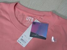 未使用　米津玄師 ユニクロ UT　SIZE:XL 色：ピンク ねこちゃん 半袖 Tシャツ_画像3