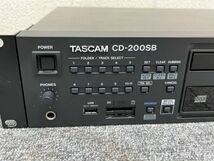 ④ TASCAM タスカム 業務用 CDプレーヤー CD-200SB オーディオ 音響機器 リモコン付属 動作確認済み ☆2015年製 E08_画像3