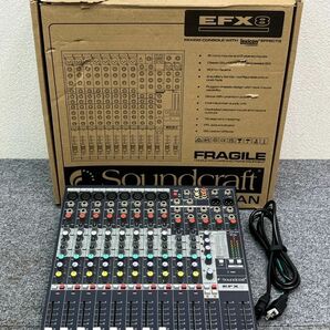 ④ Soundcraft サウンドクラフト アナログミキサー 12ch EFX8 音響機器 音楽機材 音出し確認済み 現状品 D07の画像1