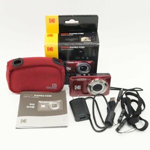 中古 KODAK PIXPRO FZ55 デジタルカメラ コダック レッド 動作確認済み 赤