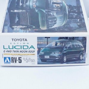 現状品 アオシマ 1/24 TOYOTA エスティマ ルシーダ G 4WD ツインムーンルーフ仕様車 アーバン 4WDシリーズ プラモデル 経年品の画像3