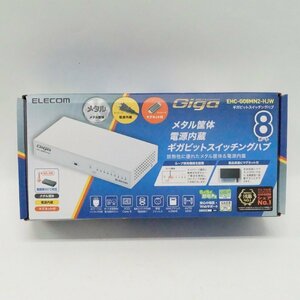 未使用 未開封 エレコム ELECOM ギガビットスイッチングハブ EHC-G08MN2-HJW 8ポート