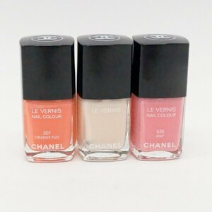 中古 シャネル CHANEL ネイルエナメル 13ml×3点セット 残量多め