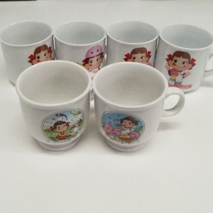 中古 不二家 ペコちゃん マグカップ プリン カップ 6個セット